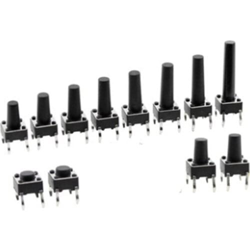 1000pcs 6x6x9.5mm 4PIN DIP Tactile Tact Push Button Micro Switch Direct Self-reset 6*6*9.5mm