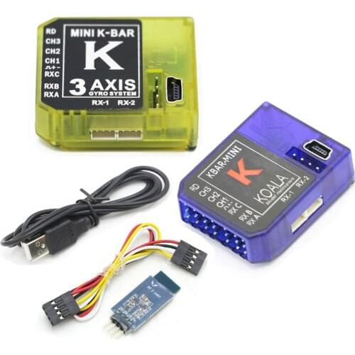 KBAR Gyro MINI K-BAR YELLOW K8 three-axis gyroscope 3 Axis Gyro Flybarless PK VBAR B8 For Mikado VBAR Trex for Helicopters