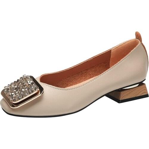 Shallow Pumps for Women Brand Designer Fashion Elegant Metal Decoration Ladies Heels Female Wedding Party Office Shoes