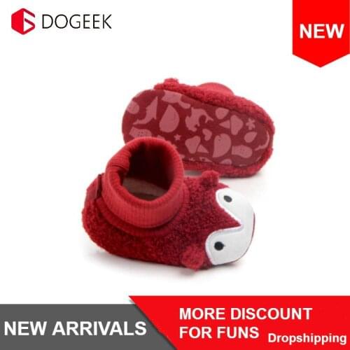 DOGEEK Universal Warm Newborn Toddler Boots First Walkers Baby Girls Boys Shoes Soft Sole Snow Non-slip Crib Booties for 0-18M