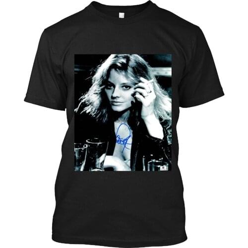 Jodie Foster Signed Autographed Photo Taxi Driver Vintage Smoking T Shirt Gift Tee for Men Women