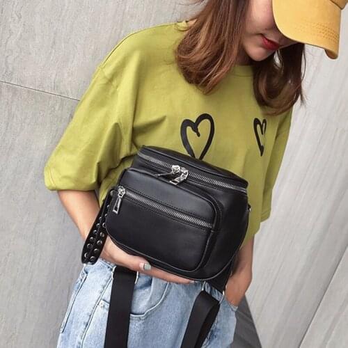 SMOOZA New Women2020 PU Thoracic Soft Leather Female Ins Package Leisure Shoulder Inclined Shoulder Bag