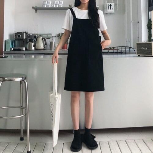 Dress Women Stylish Korean Slim Solid Straight Knee-Length Womens Simple Sleeveless Dresses Ladies Graceful Leisure High Quality