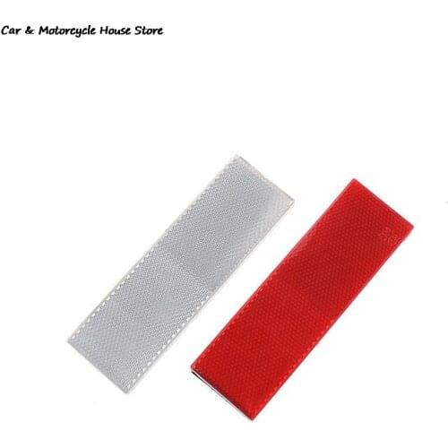 1Pcs Red White Car Truck Warning Reflective Safety Plate/Tape Reflector Stickers