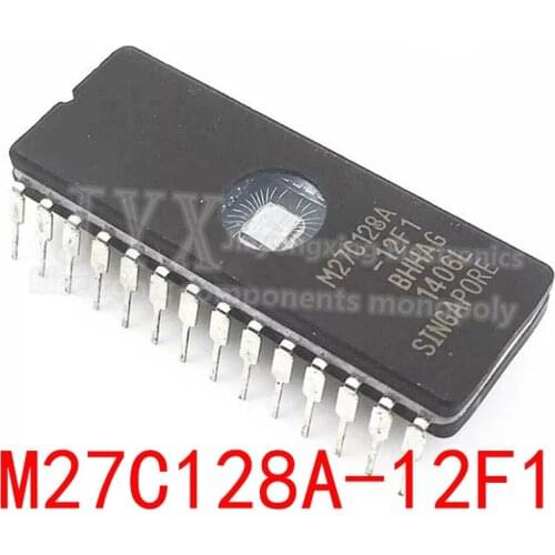 10pcs/lot M27C128-10F1 M27C128-12F1 M27C128 27C128 IC CDIP28 M27C128A-12F1