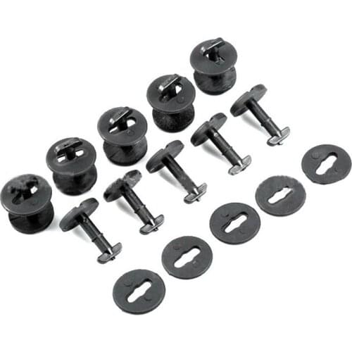 10Pcs Floor Carpet Mat Clips Twist Lock With Washers For BMW E36 E46 3 Series E38 E39 5 & 7 Series Automobile Replace Fasteners
