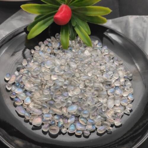 100g high quality natural quartz crystal electroplating aura crystal tumble stone chakra crystal gravel