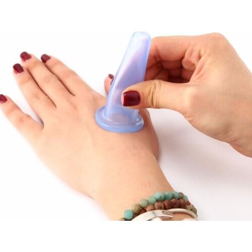 2021 Health Care 5pcs/set Silicone Face Eye Colocar Jar Facial Lifting Massage Cups with Cleansing Brush Facial Cups Skin Beauty