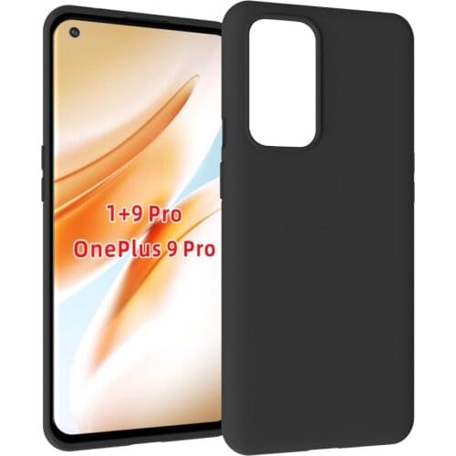 Black Matte Non-Slip Skid-proof Soft TPU Transparent Silicone Clear Case Cover for Oneplus 9 Pro (1+9 Pro)