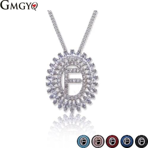 Joyeria De Acero Inoxidable Rose Gold Letter Necklaces Pendants Cubic Zirconia For Women Custom Necklace Minimalist Jewelry