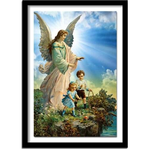 Kai Ping Mei Park Diamond Embroidered Angel Children Digital Painting Diamond Painting Diamond Crafts Wall Stickers YC25