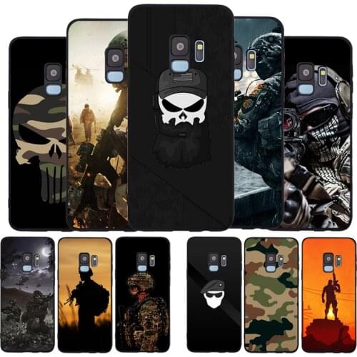 Camo military Army Black TPU Silicone Soft Phone Case For Samsung Galaxy S20 S10 S9 S8 Plus Lite NOTE 10 9 8 S7 EDGE