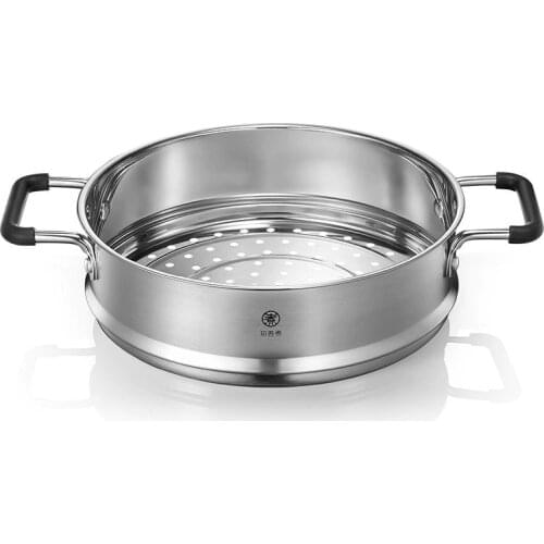 Zhiwu Cooking Xiaomi Mijia Soup Pot Stainless Steel Steamer Household Single-layer Round Thickening And Heightening
