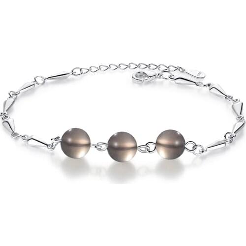 Best selling new ladies wild fashion gray beads cross bracelet party party wedding jewelry accessories