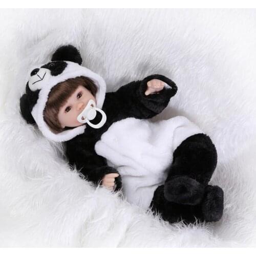 Cute 42cm Silicone Reborn Baby Dolls with Clothes,Lifelike Newborn Baby-Reborn Doll Plaything for Children