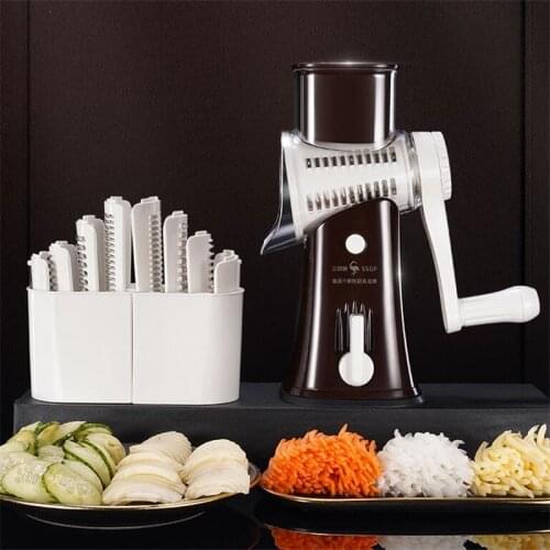 Multifunctional Manual Vegetable Cutter Shredders Slicers Kitchen Mandoline Spiral Slicer Machine Potato Cheese Kitchen Gadgets