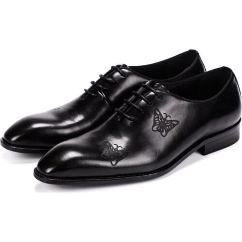 Gents Classic Fashion Coiffeur Crocodile Oxford Shoes For Men Elegant Mens Formal Shoes Black Brown Sapato Social Masculino