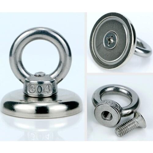 Neodymium Magnet Super Strong Powerful Salvage Hook Fishing Magnetic Circular ALI88