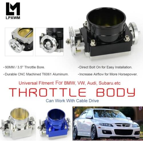 NEW 90MM THROTTLE BODY PERFORMANCE INTAKE MANIFOLD BILLET ALUMINUM HIGH FLOW 6990