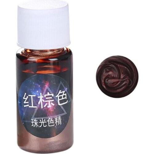 69HB 10ml Pearlescent Pigment Powder Rainbow UV Resin Epoxy Material For DIY Jewelry Pendant Making Crafts Accessories 12 Colors