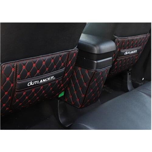 For Mitsubishi Outlander 2013-2019 Central armrest box kick-proof pad, seat back kick-proof protective pad car Accessories