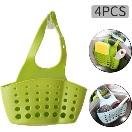 Kitchen storage basket sink hanging bag snap-type sink storage hanging basket faucet drain tool kitchen bathroom storage bag