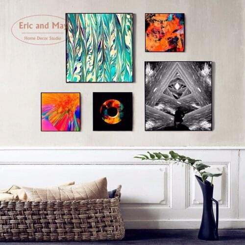 LSD Psychedelic Surreal Canvas Art Print Painting Poster, Nordic Wall Pictures For Living Room Home Decoration No Frame