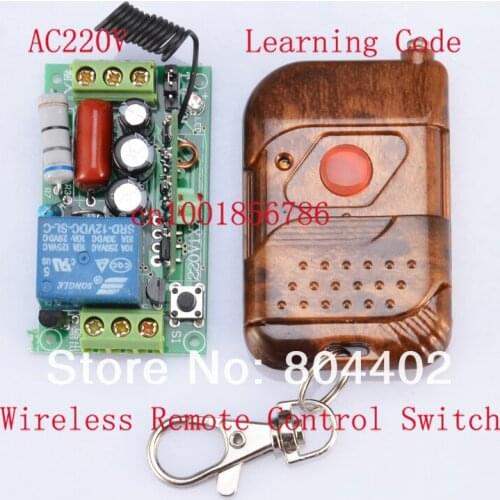 220V 1CH 10A M4/L4/T4 Change by Jumper 1000W Waterproof Remote Light Switch Latched Wireless Power Switch Receiver&Transmitter