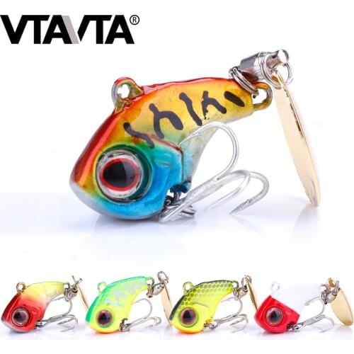 VTAVTA Mini VIB With Spoon For Pike Winter Fishing Crankbaits 9g/13g/16g Metal Spoon Fishing Lure Sinking Wobblers For Perch