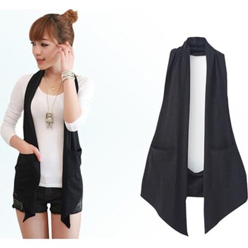 Women Autumn Fashion OL Style Halter Sleeveless Jacket Spring Women Korean Sexy Casual Solid Slim Temperament Vests Femme Coat