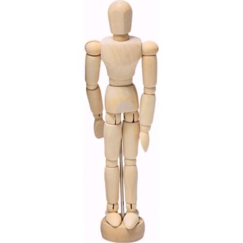 1Pc Artist Movable Limbs Male Wooden Figure Model Mannequin Art Class Sketching
