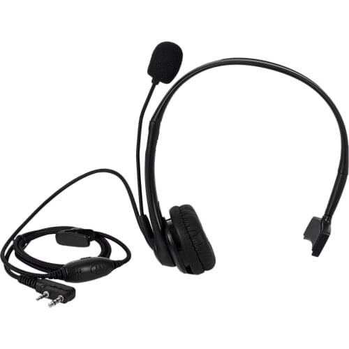 2 PIN PTT Mic Headphone Headset for KENWOOD RETEVIS BAOFENG UV5R 5R/888S