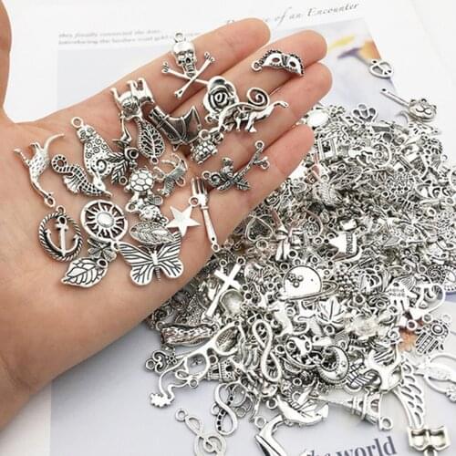 30Pcs Mixed Vintage Metal Animal Birds Charms Beads DIY Bracelet Pendant Neacklace Accessories for Jewelry Making Findings