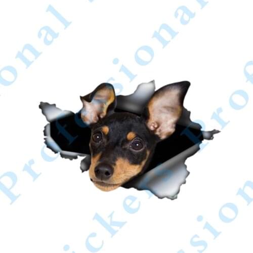 3D Animal 13 x 4.8 German Shepherd Sticker Torn Metal Vinyl Decal Lovely Car Stickers Motorcycle Trunk Animal 3D Car Styling