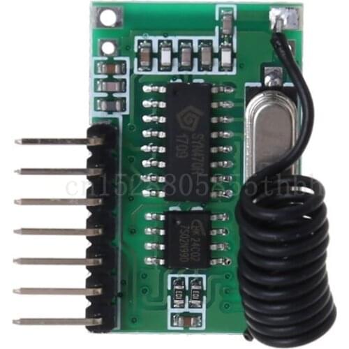 AK-06C Wireless Wide Voltage Coding Transmitter Decoding Receiver 4 Channel Output Module for 315/433Mhz Remote Control