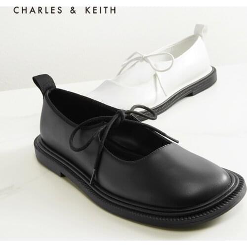 CHARLES&KEITHNew Arrival for Spring2021CK1-70900270Womens fashion vintage shoes laced Mary Jane shoes