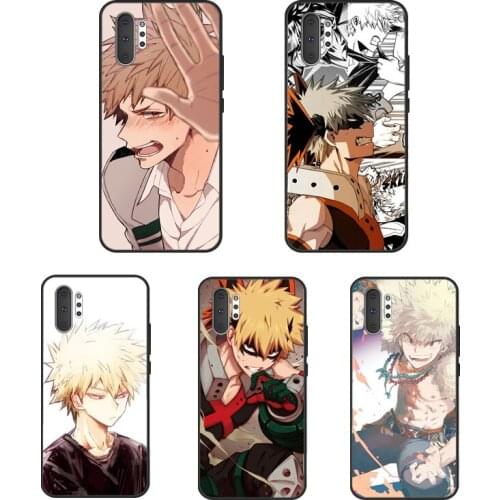Boku no Hero Academia Katsuki Bakugou Phone Case For Samsung Galaxy S10 S9 S8 S20 FE S21 Ultra Note 20 Note9 Note 10 Plus Cover