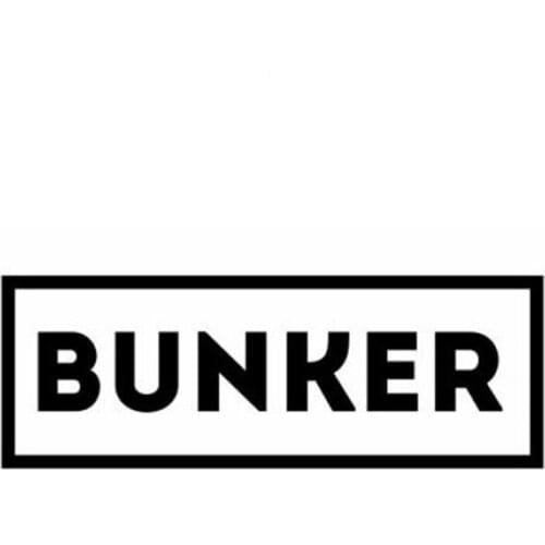 CS-10153# Funny Vinyl Decal BUNKER Car Sticker Waterproof Auto Decors on Truck Bumper Rear Window