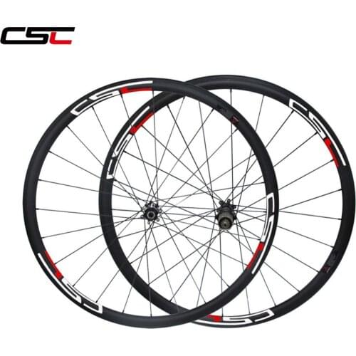 CSC No braking surface Sapim CX D411SB D412SB Disc brake 700C carbon 38mm Tubeless Compatible clincher Cyclocross Bike wheelset