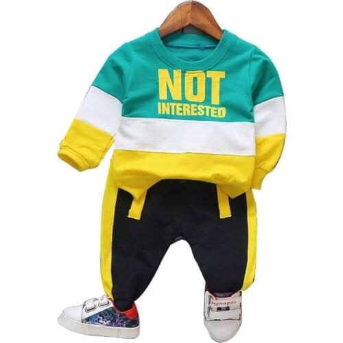 2020 Spring Autumn Baby Girl Boys Clothing Infant Casual Sport T Shirt Pants 2PCS/Sets Kid Child Clothes Suits Cotton Tracksuits