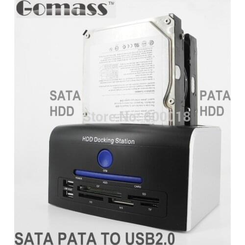 USB 2.0 to 3.5 / 2.5 inch PATA / SATA II III HDD Docking Station dock to usb 2.0 docking station External Hard Drive up to 6TB