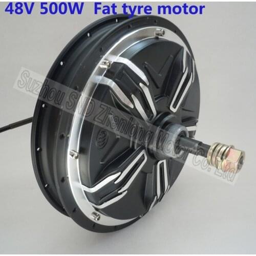 Electric bike fat tyre rear spoke hub motor 48V 500W / brushless dc hub motor for snow bike G-M049