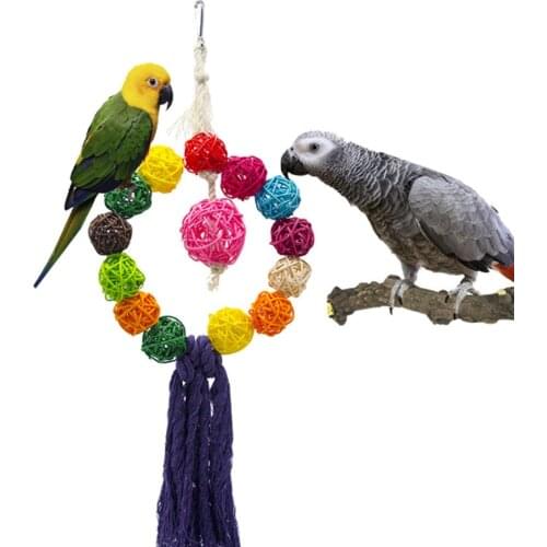 Bird toys Bird cage accessories pendants Parrot toys Pet toys Ring swing