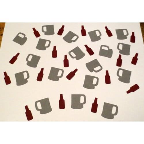 Root Beer and Mug Confetti wedding birthday bridal baby shower party Table decor scrapbooking favors