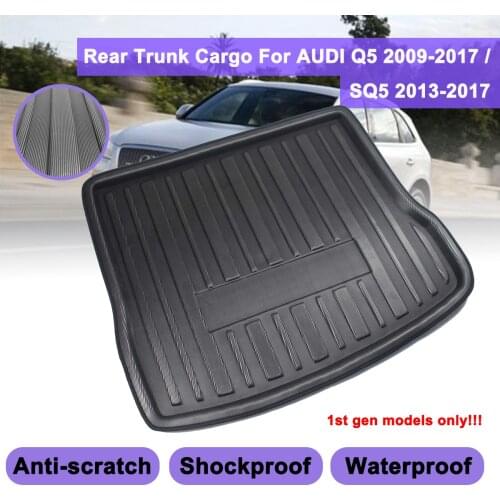 For AUDI Q5 SQ5 2008 2009 2010 2011 2012 2013 2014 - 2017 Cargo Liner Boot Tray Rear Trunk Cover Matt Floor Carpet Mat Kick Pad