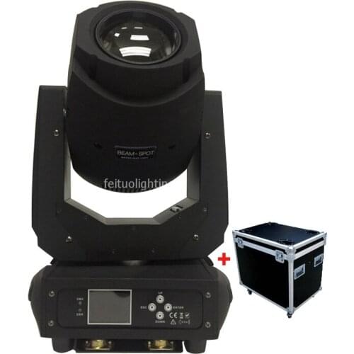 4pcs+Fly Case Hot Sell 200w Led Moving Head Spot Light Focus Moving Head Led Zoom DMX Lyre Led Beam Moving Head Light For Stage