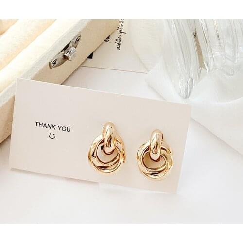 Metal Cross Circle Earrings No Hole Ear Clips Shiny Round Clip Earring Without Piercing Minimalist Earrings Jewelry Ce568