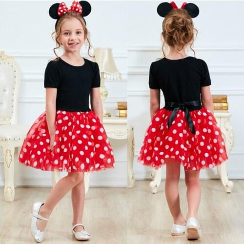 Fancy Kids Dresses for Girls First Birthday Outfits Cartoon Dress Up Costume Baby Girls Childrens Wear 1 to 5 Years