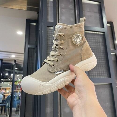 New Fashion Ladies Boots British Retro Wild Casual Female Martin Boots Net Red