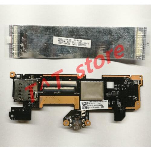Original FOR ASUS FOR Google Nexus 7 2nd Gen 2013 3G 4G LTE ME571KL Micro USB Charging Board CABLE ME571KL_SB REV 1.4 test good